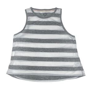 Calvin Klein Performance Grey Striped Tank Top Size M Medium